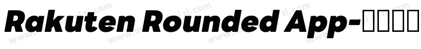 Rakuten Rounded App字体转换